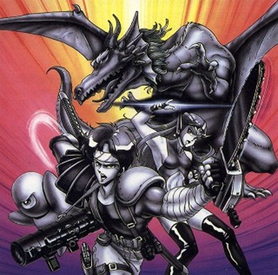 Original Makai Toushi SaGa artwork - "The Final Fantasy Legend"